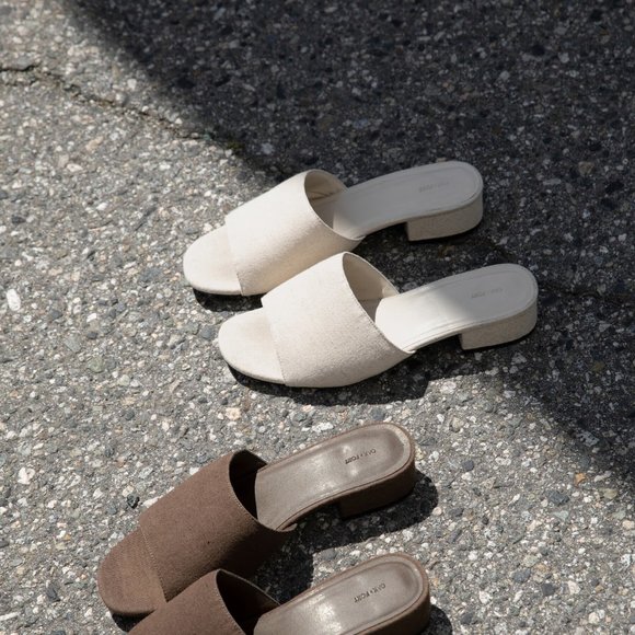 OAK + FORT Shoes - Oak + Fort Slip On Sandal